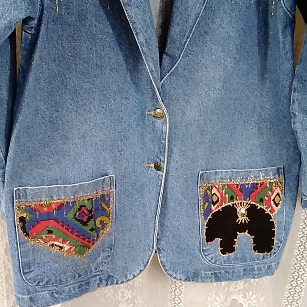 THE FRONTIER COLLECTION VINTAGE COWGIRL DENIM WOMEN'S JACKETS SIZE M - Picture 4 of 13